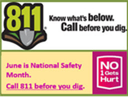 Call 811 before you dig!